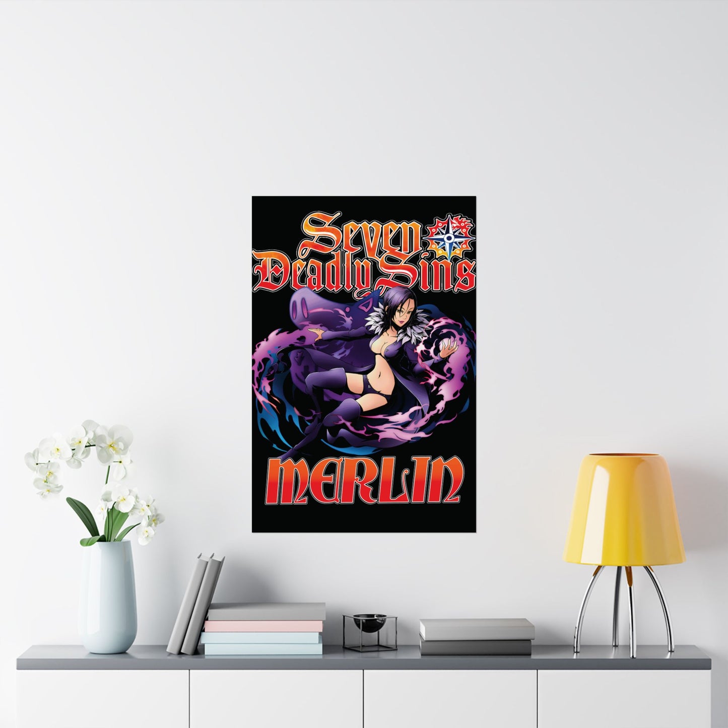 Boar Sin of Gluttony Merlin Poster | Anime-Inspired Wall Art | Manga Decor | Otaku Room Poster