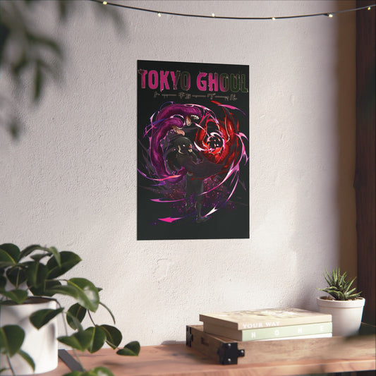 Ken Kaneki Chimera Kagune Matte Vertical Poster | Anime-Inspired Wall Art | Dark Anime Room Decor