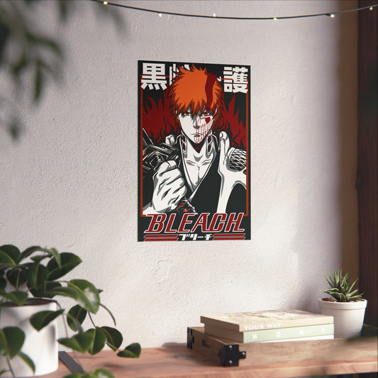 Ichigo Vizard Awakening Matte Vertical Poster | Bleach Anime Wall Art