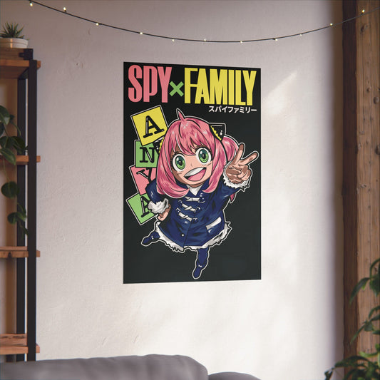 Anya Forger Matte Vertical Poster | Anime-Inspired Wall Art