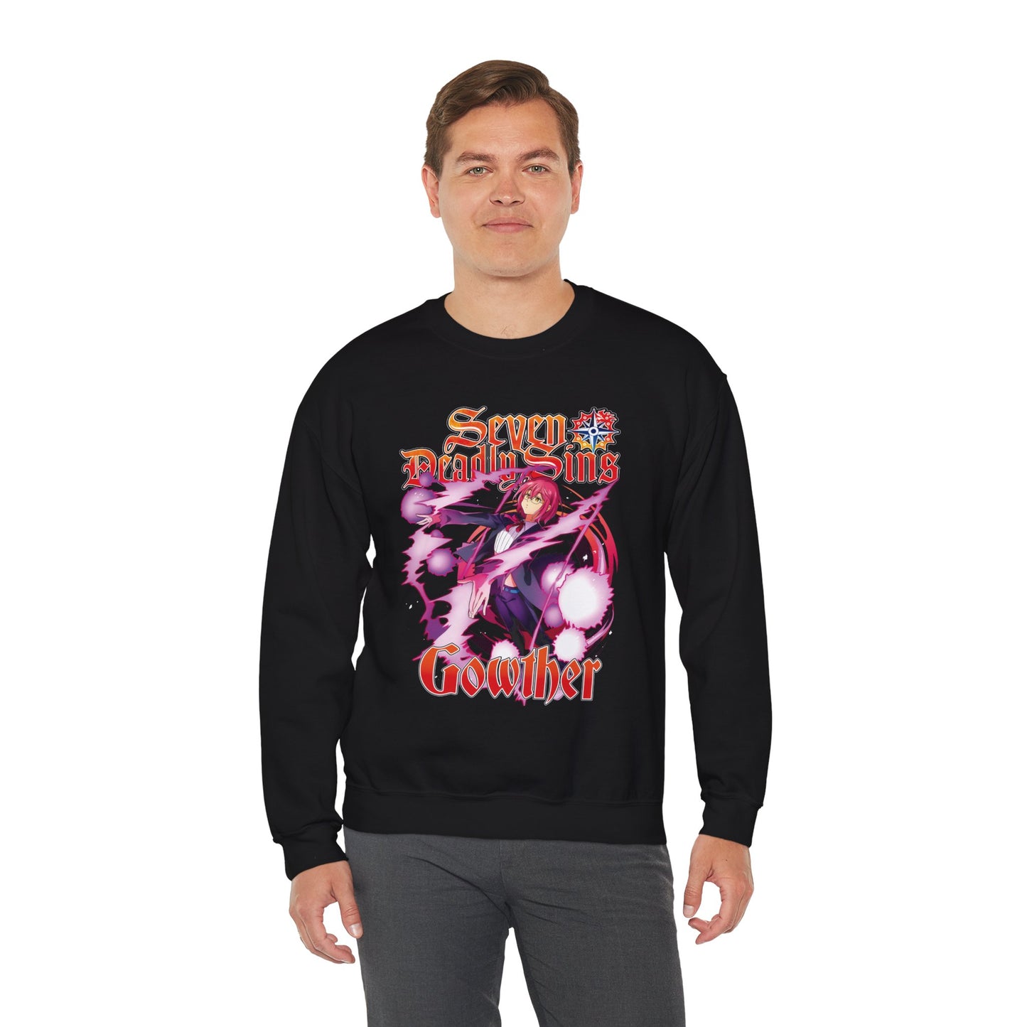 Goat Sin of Lust Gowther Crewneck Sweatshirt | Anime-Inspired Streetwear Sweater | Manga Pullover