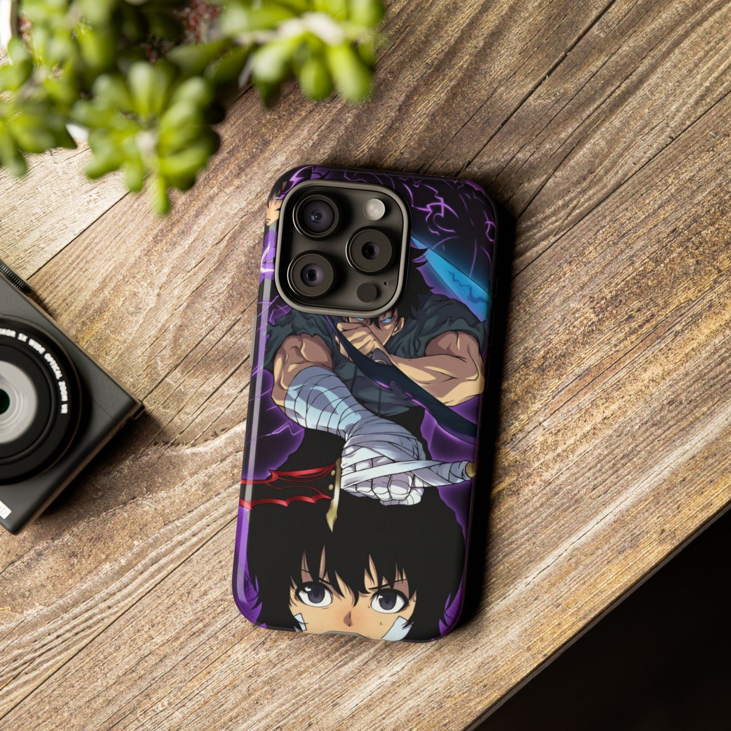Sung Jin-Woo Shadow Awakening Double Layered Phone Case | Anime-Inspired Protective Case for iPhone & Samsung