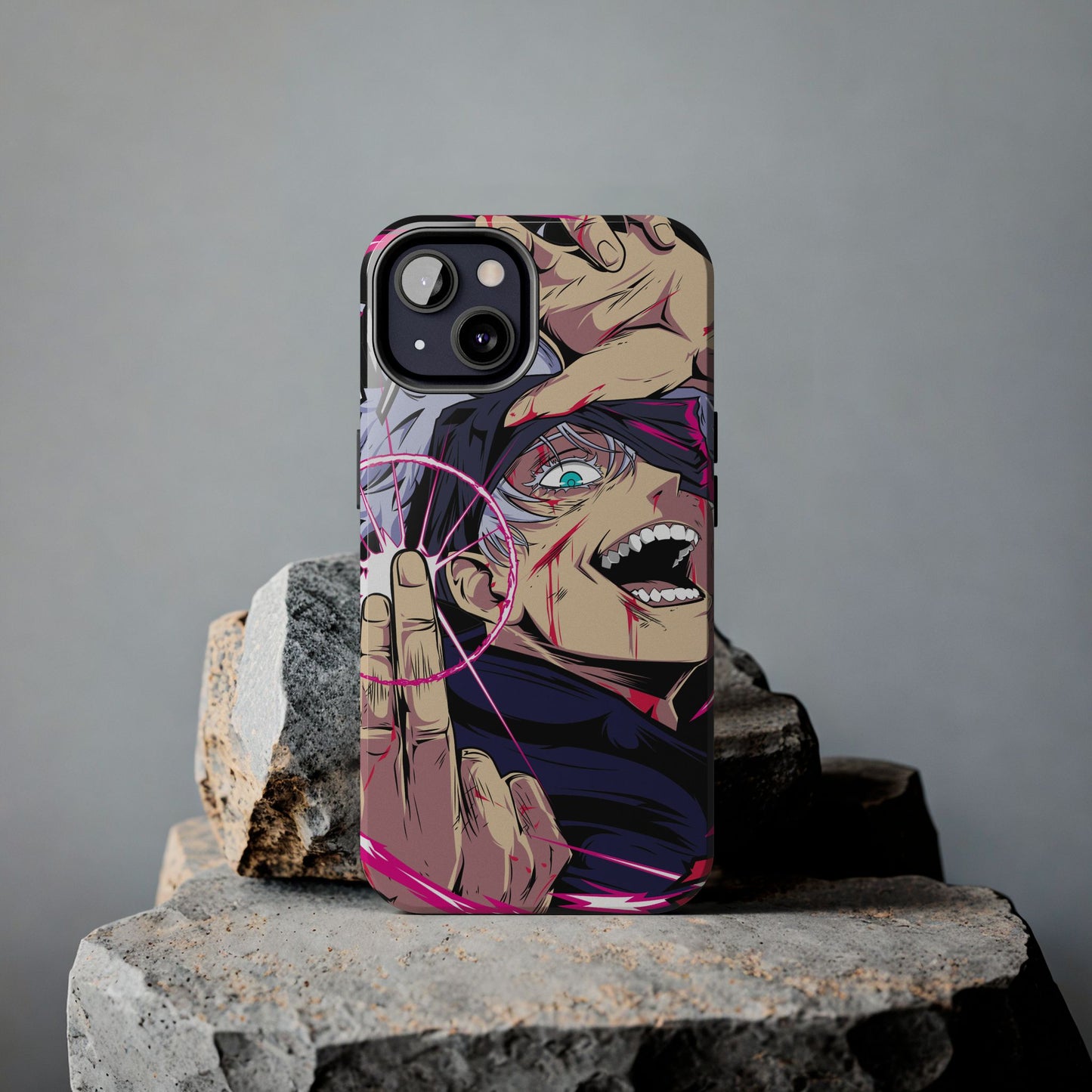 Satoru Gojo Phone Case | Reversal Red Anime-Inspired Protective Case | iPhone & Samsung Otaku Manga Cover