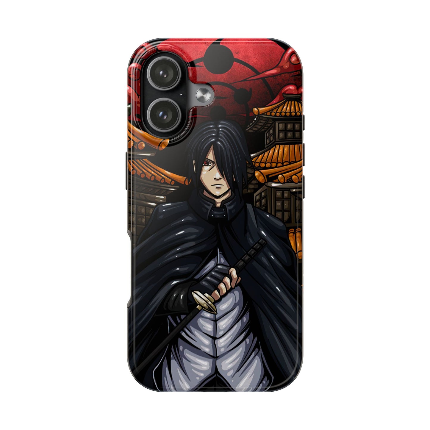 Sasuke Uchiha Infinite Tsukuyomi Phone Case | Anime-Inspired Protective Case | Mangekyo Sharingan Uchiha iPhone & Samsung Cover | Otaku Manga Case