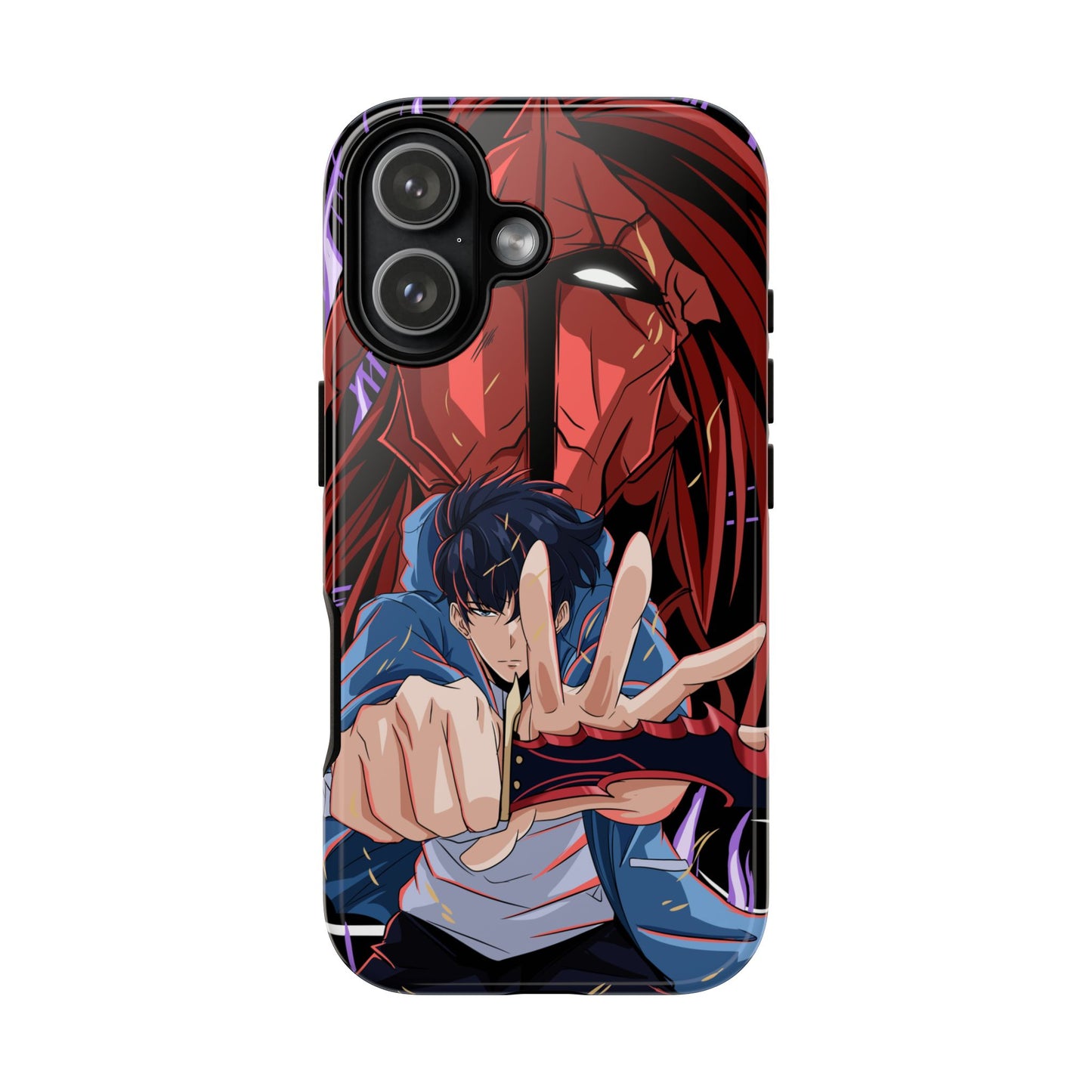 Sung Jin-Woo Igris’ Command Double Layered Phone Case | Shadow Army Anime-Inspired Protective Case for iPhone & Samsung