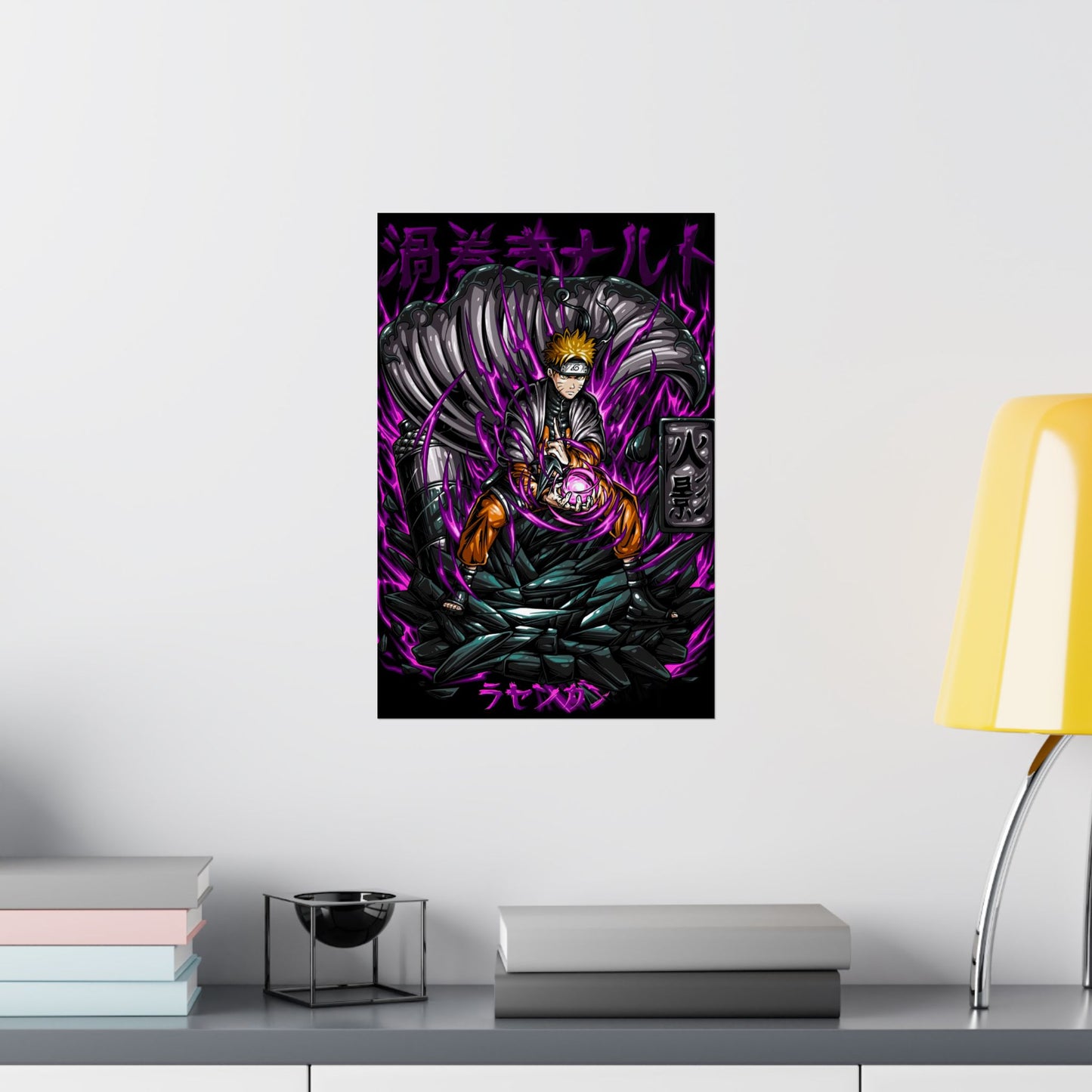 Rasengan Revenant Matte Poster | Anime-Inspired Wall Art | Dark Shinobi Chakra Decor | Otaku Manga Wall Print