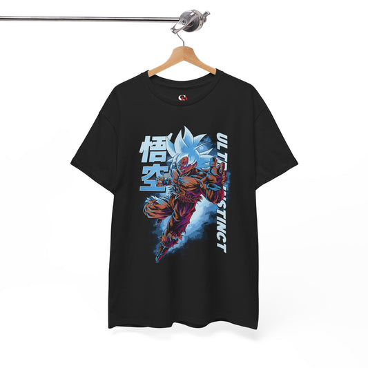 Goku Ultra Instinct Unisex Heavy Cotton T-Shirt | Dragon Ball Super-Inspired Anime Tee