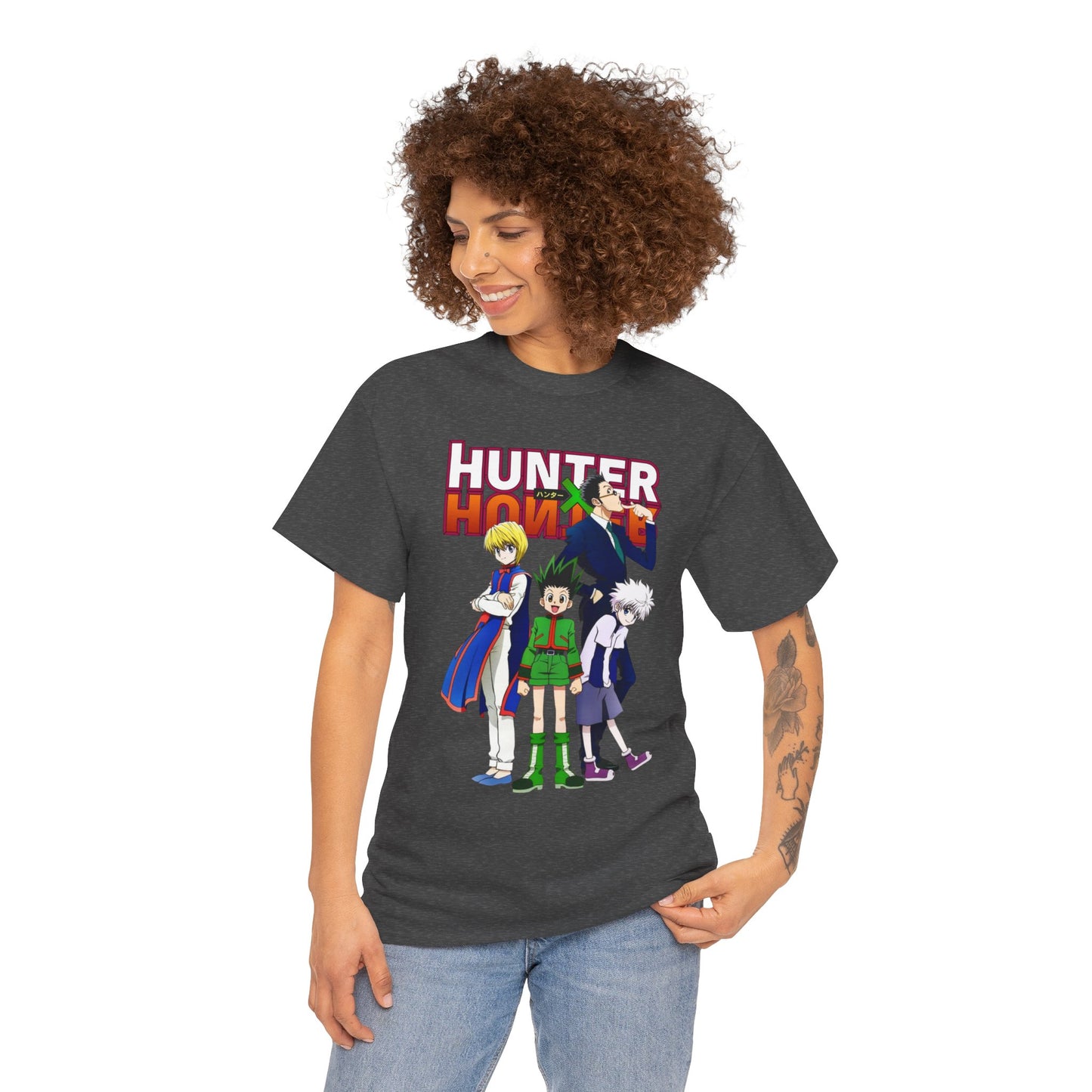 Gon’s Core Group Unisex Heavy Cotton T-Shirt | Anime-Inspired Streetwear Graphic Tee