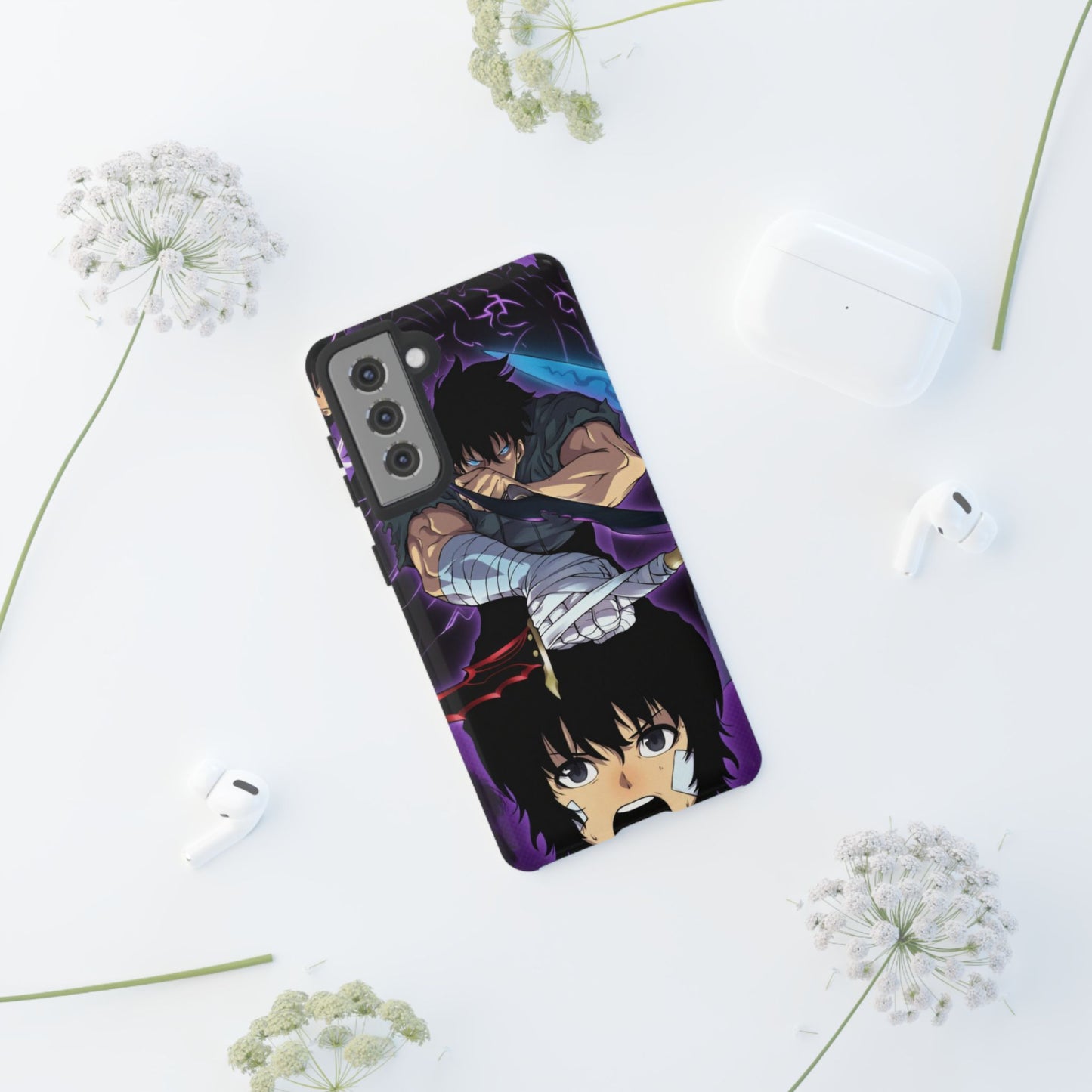 Sung Jin-Woo Shadow Awakening Double Layered Phone Case | Anime-Inspired Protective Case for iPhone & Samsung