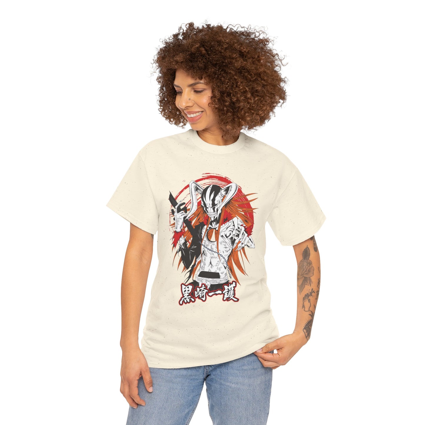 Ichigo Vasto Lorde Unisex Heavy Cotton T-Shirt | Bleach Anime Streetwear Tee