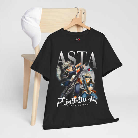 Asta Unisex Heavy Cotton T-Shirt | Black Clover Anime Graphic Tee
