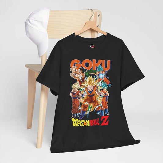 Goku “Legacy of Power” Unisex Heavy Cotton T-Shirt | Dragon Ball Z Streetwear Tee