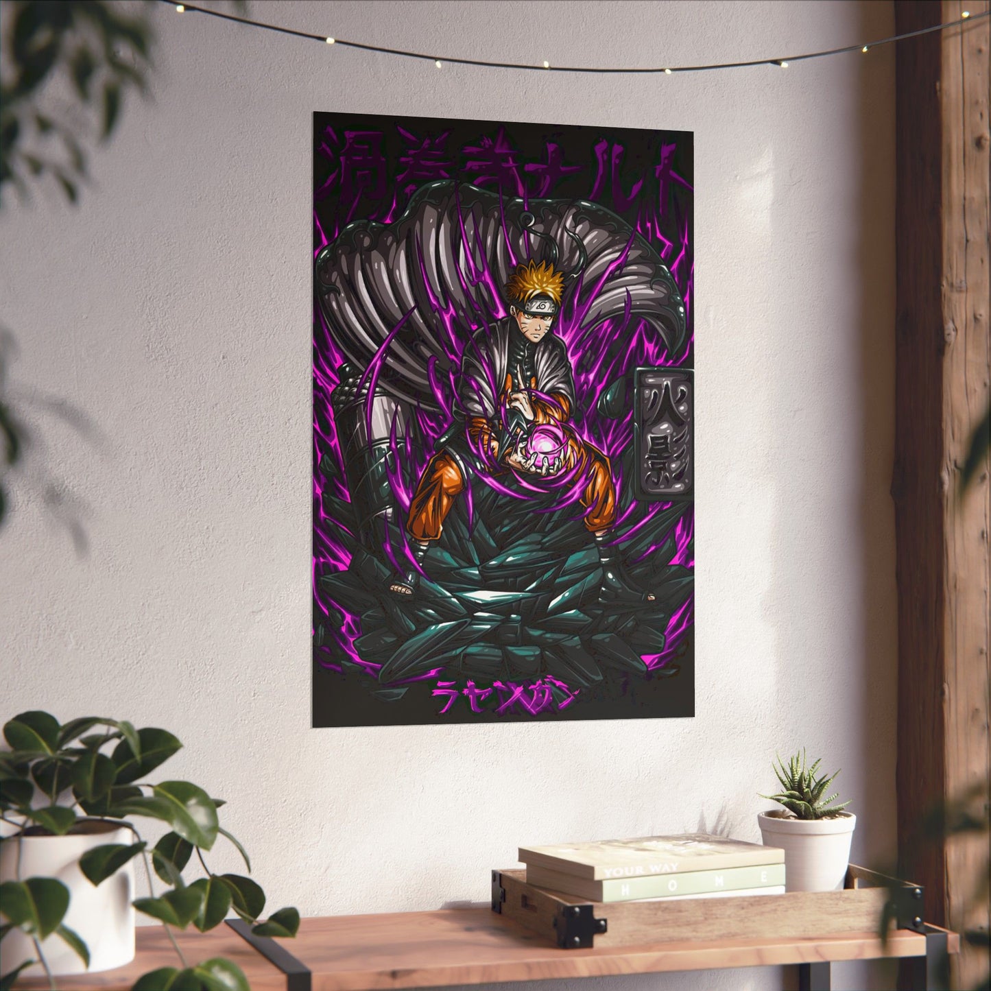 Rasengan Revenant Matte Poster | Anime-Inspired Wall Art | Dark Shinobi Chakra Decor | Otaku Manga Wall Print