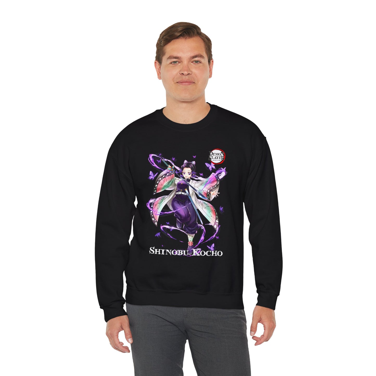 Shinobu Kocho Crewneck | Insect Hashira Anime-Inspired Sweatshirt