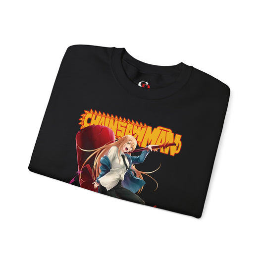 Blood Fiend Power Unisex Heavy Blend Crewneck Sweatshirt | Chainsaw Man Anime Streetwear