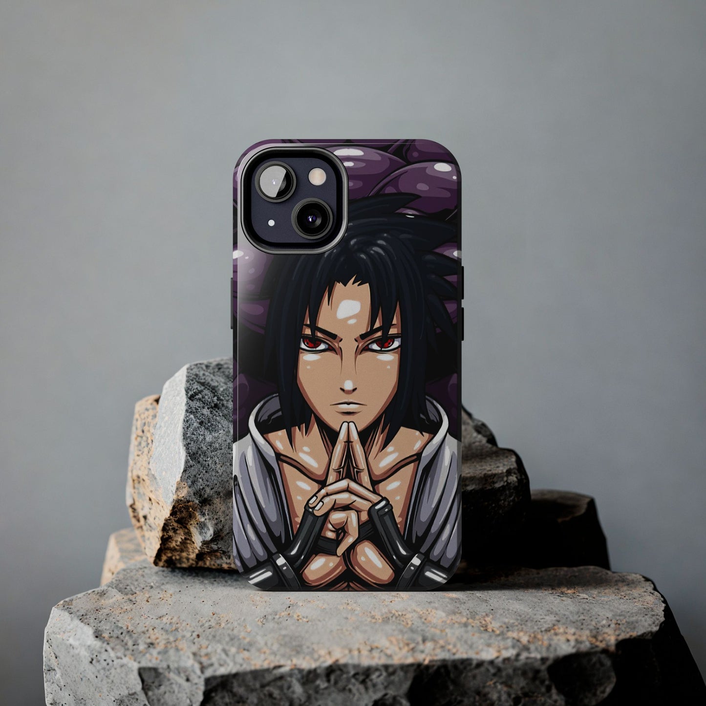 Sasuke Uchiha Mangekyo Sharingan Phone Case | Anime-Inspired Protective Case | Uchiha iPhone & Samsung Cover | Otaku Manga Case