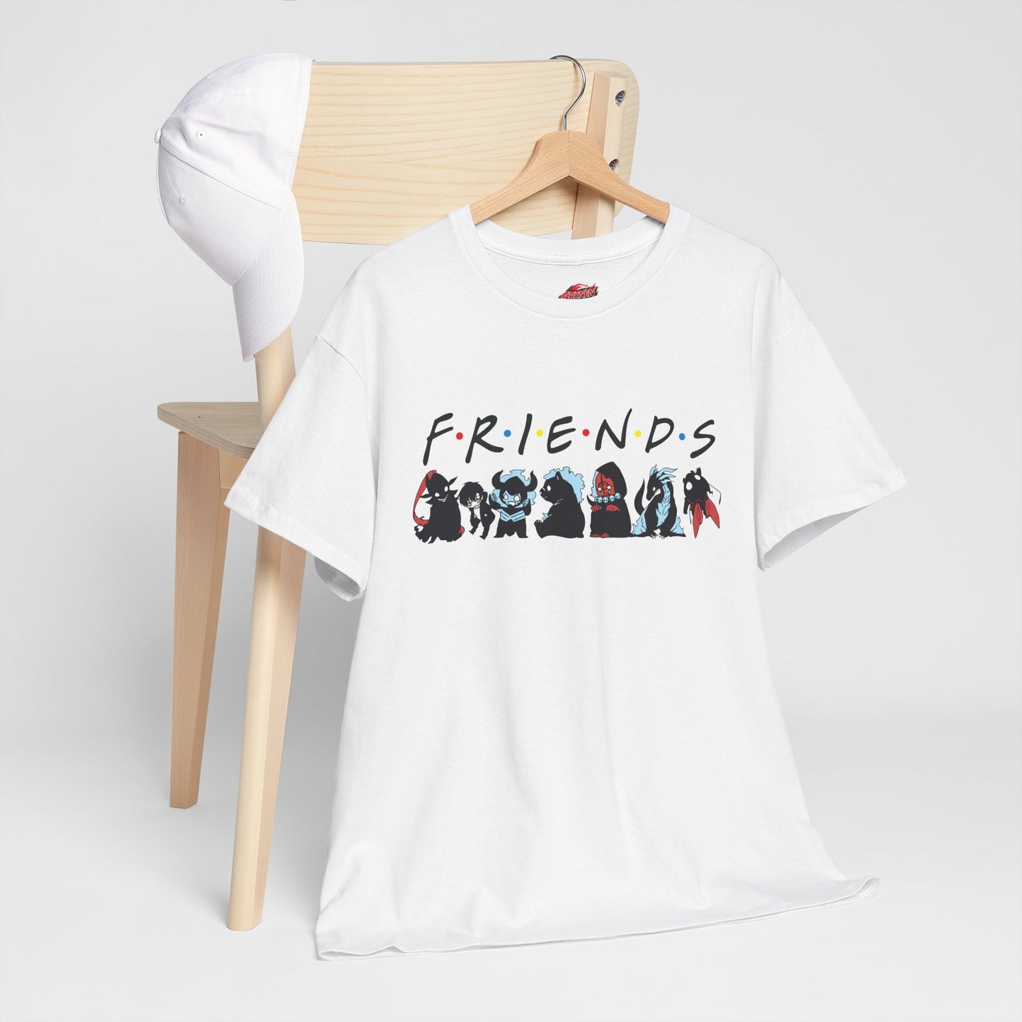 Shadow Army FRIENDS Unisex Heavy Cotton T-Shirt | Anime-Inspired Streetwear Graphic Tee | Shadow Army Shirt