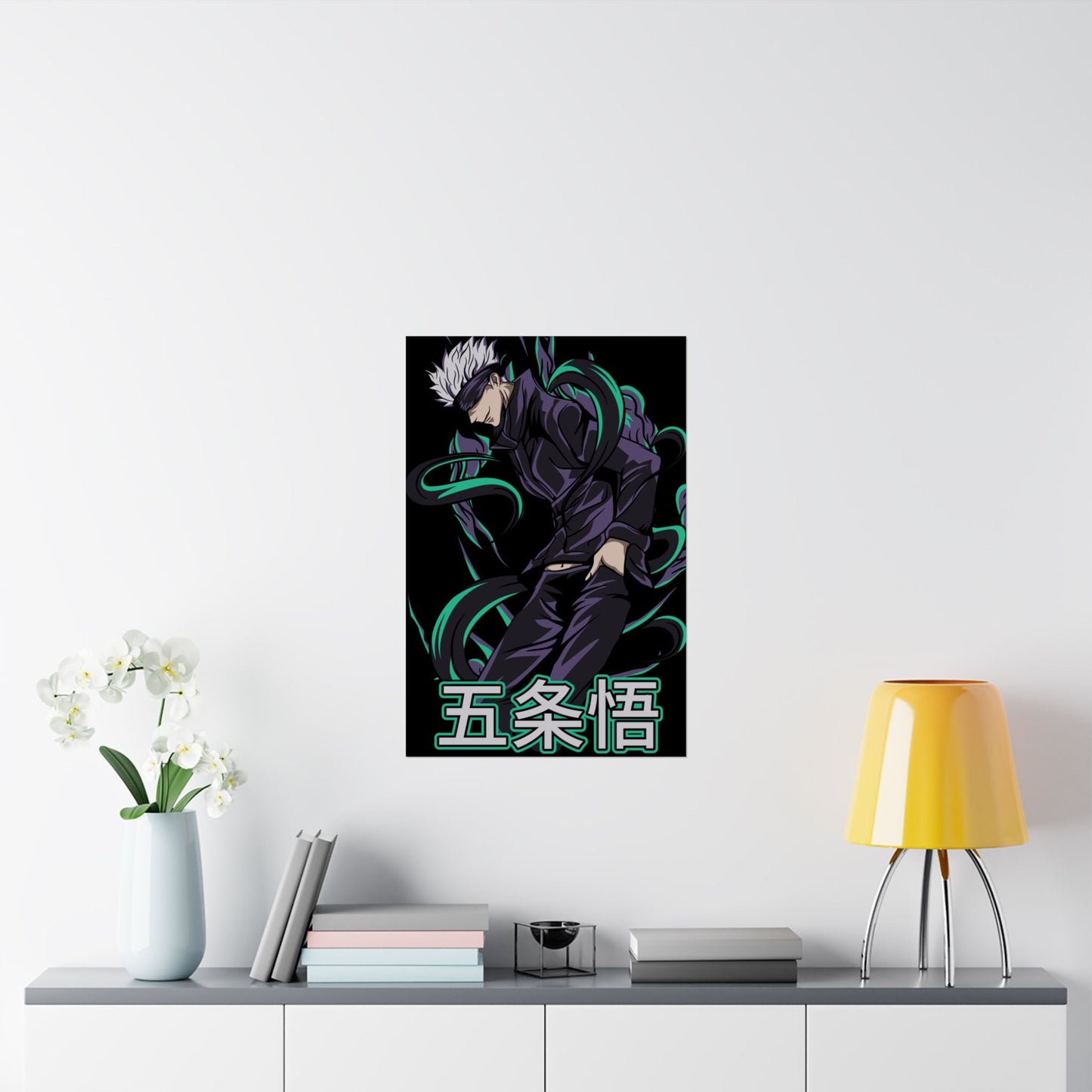 Satoru Gojo Cursed Energy Matte Vertical Poster | Anime-Inspired Wall Art | Gojo Six Eyes Print