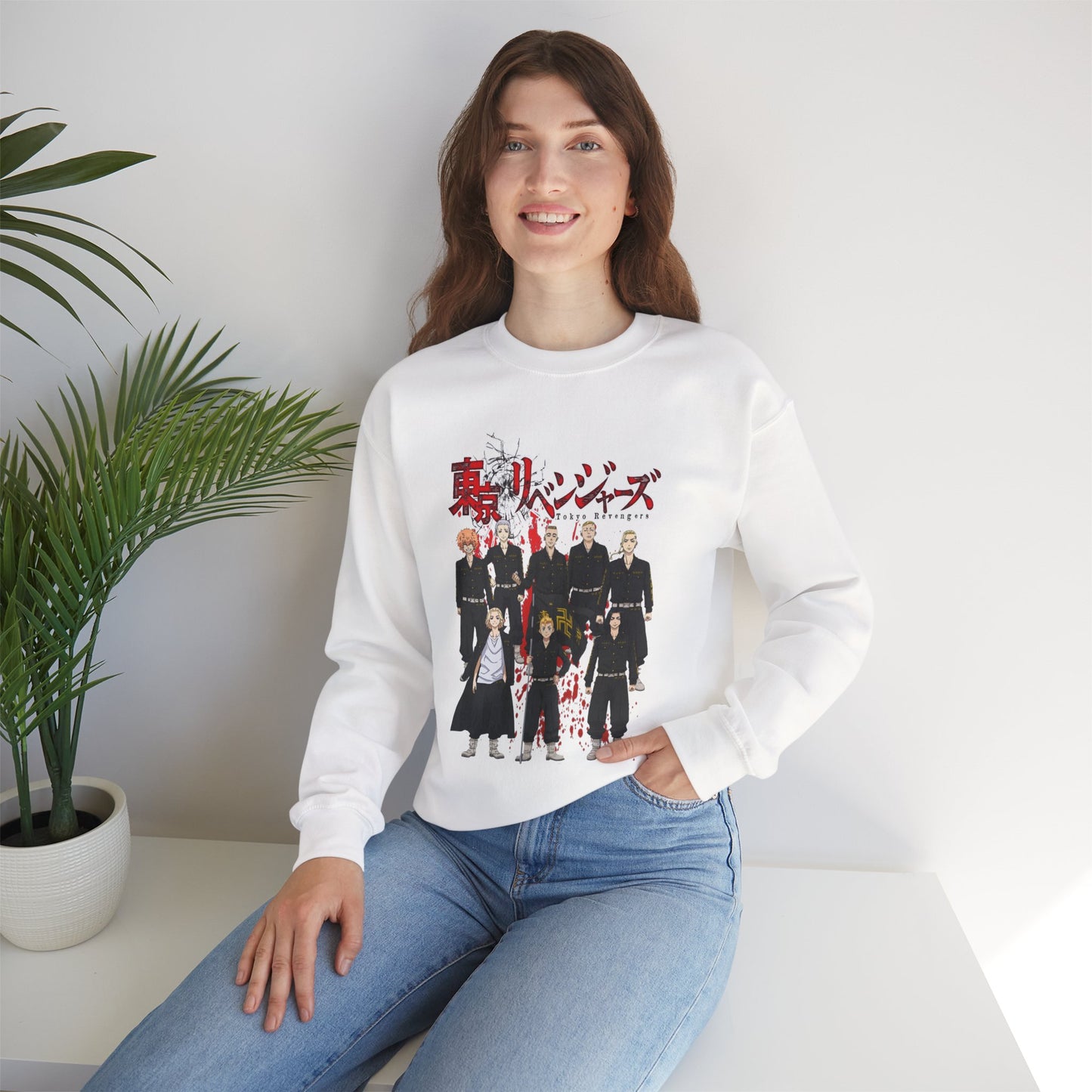 Toman Gang Elites Unisex Heavy Blend Crewneck Sweatshirt | Anime-Inspired Streetwear Graphic Sweater