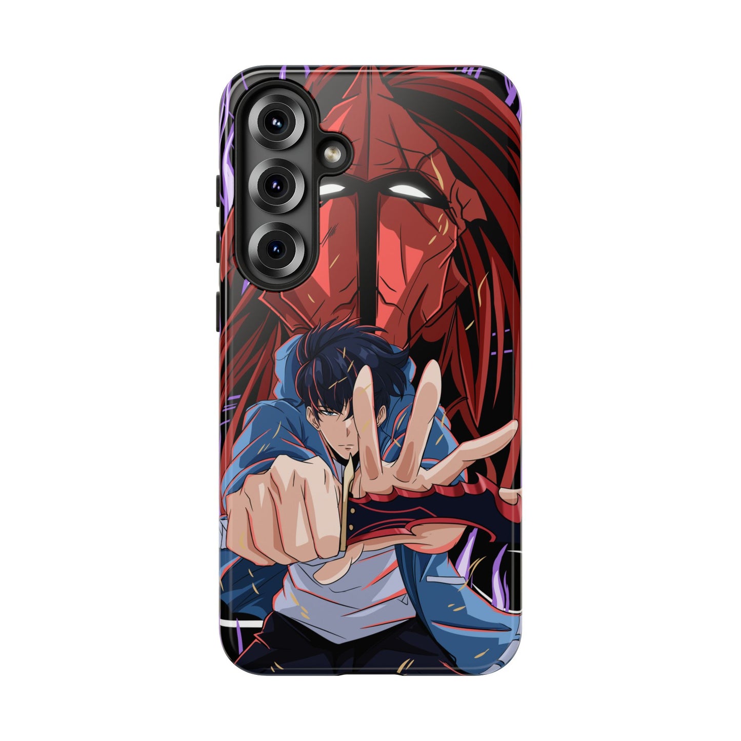 Sung Jin-Woo Igris’ Command Double Layered Phone Case | Shadow Army Anime-Inspired Protective Case for iPhone & Samsung