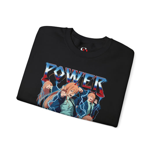 Blood Fiend Power II Unisex Heavy Blend Crewneck Sweatshirt | Chainsaw Man Anime Pullover
