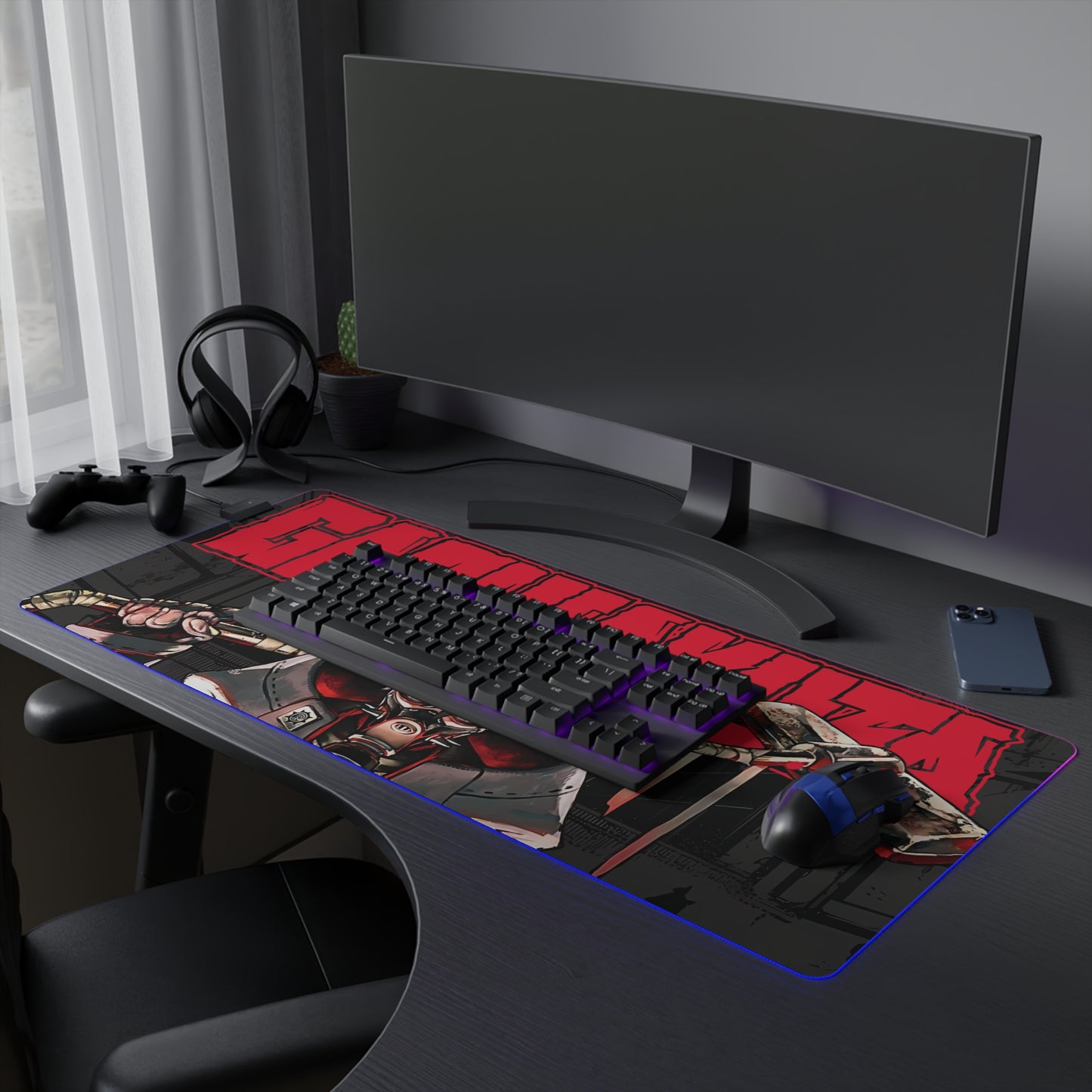 Rudo Surebrec IV LED Gaming Mouse Pad | Anime-Inspired Desk Mat