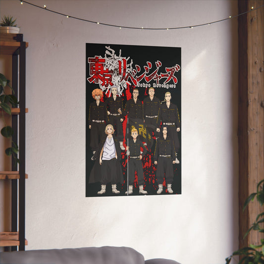 Toman Gang Elites Matte Vertical Poster | Anime-Inspired Wall Art