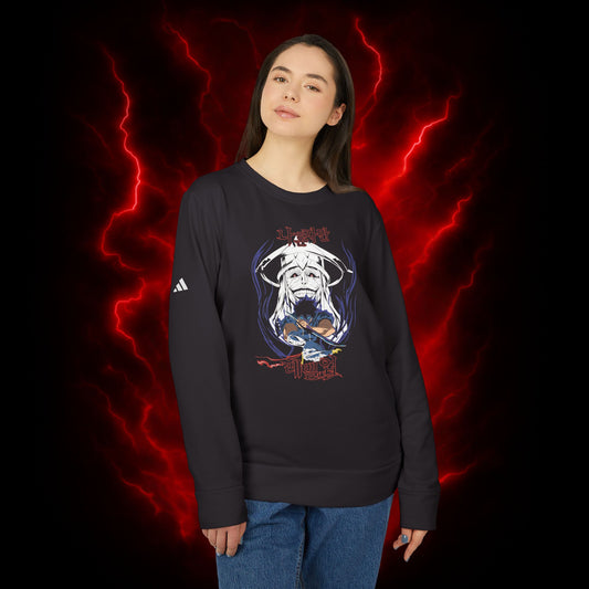 Sung Jinwoo Vs Statue Of God II Adidas Unisex Fleece Crewneck Sweatshirt