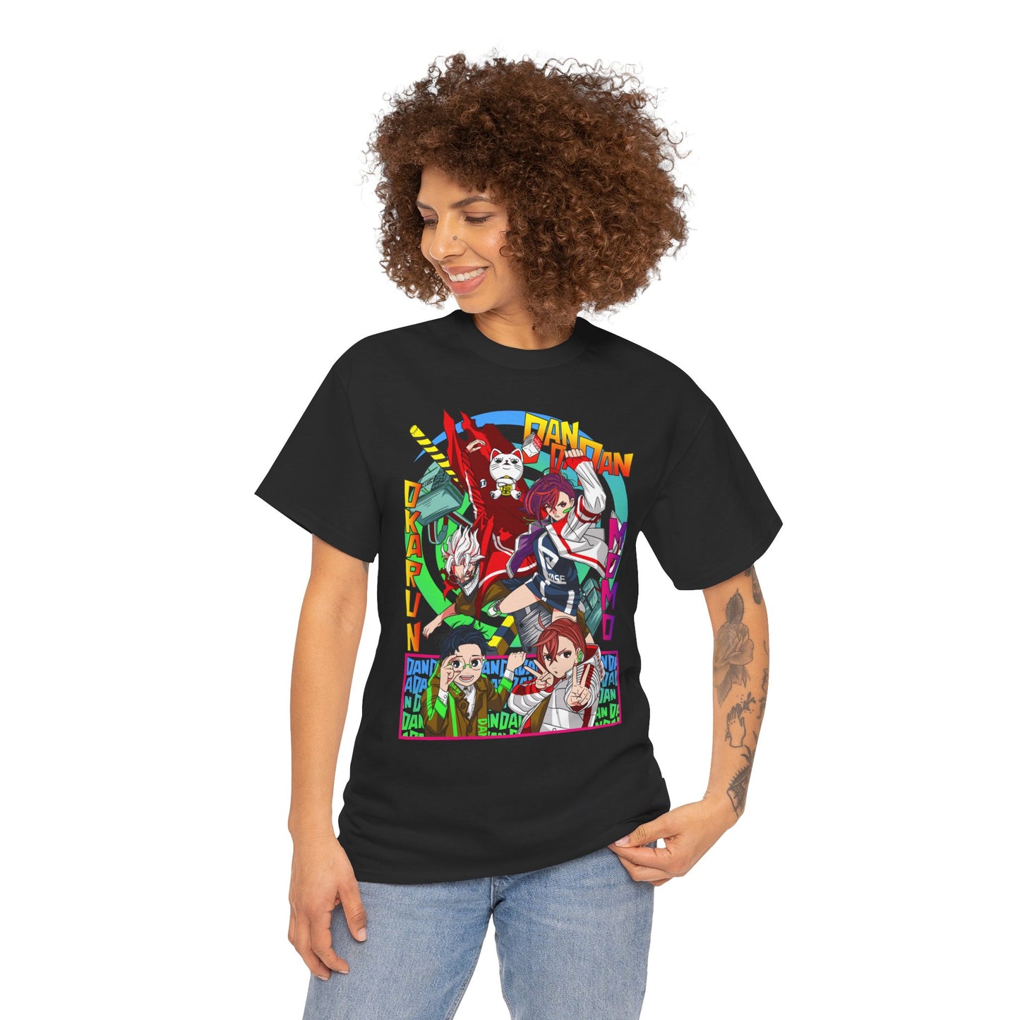 Okarun x Momo Unisex Heavy Cotton T-Shirt | Anime-Inspired Streetwear Tee