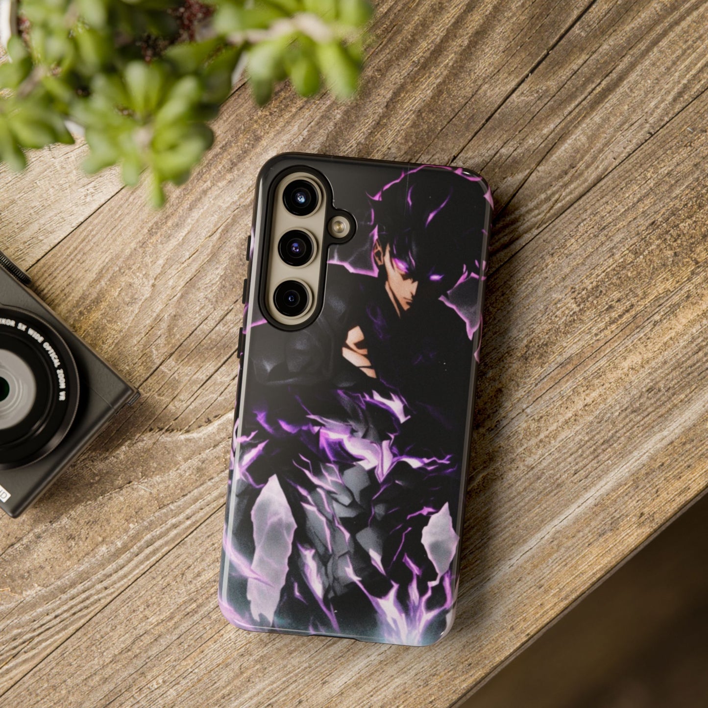 Sung Jin-Woo Shadow Monarch Awakening Double Layered Phone Case | Anime-Insired Protective Case for iPhone & Samsung