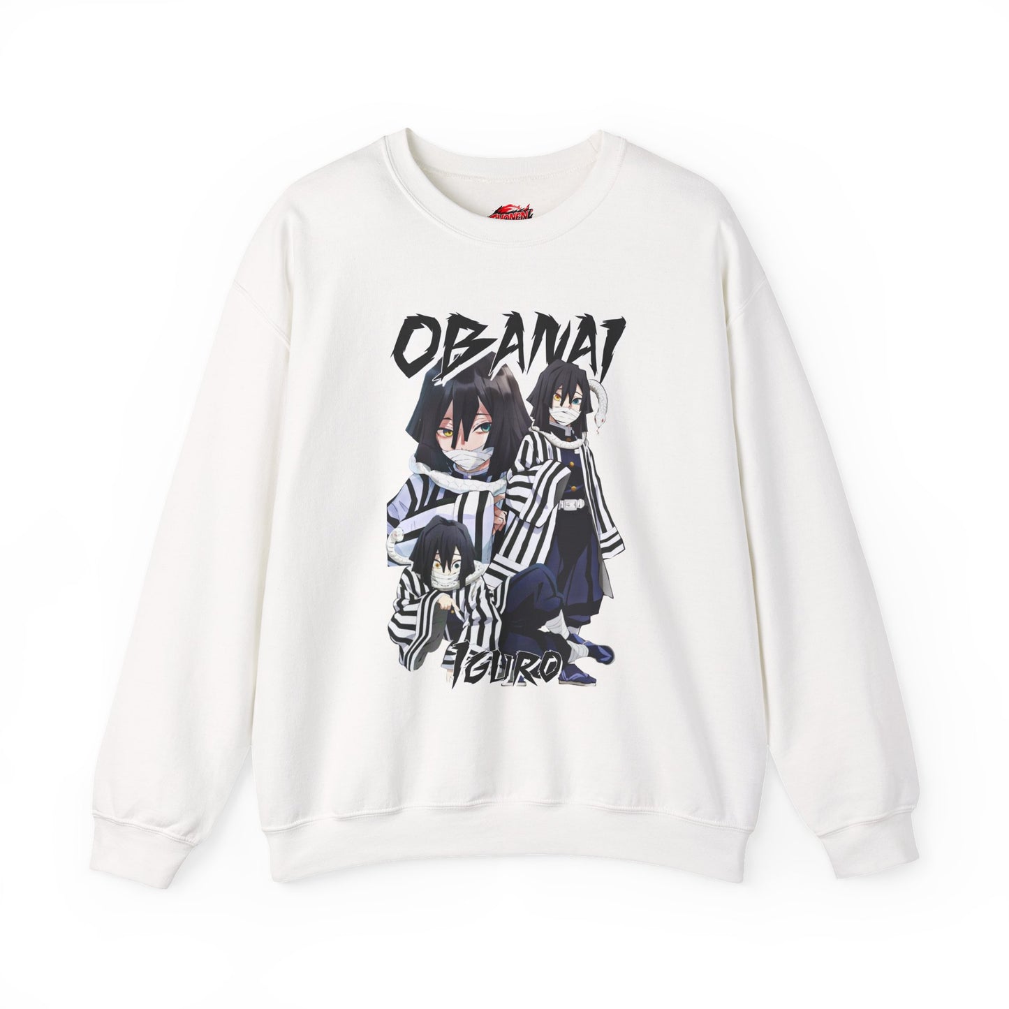 Obanai Iguro Crewneck – Serpent Hashira Anime-Inspired Sweatshirt | Japanese Streetwear Pullover | Unisex Otaku Gift