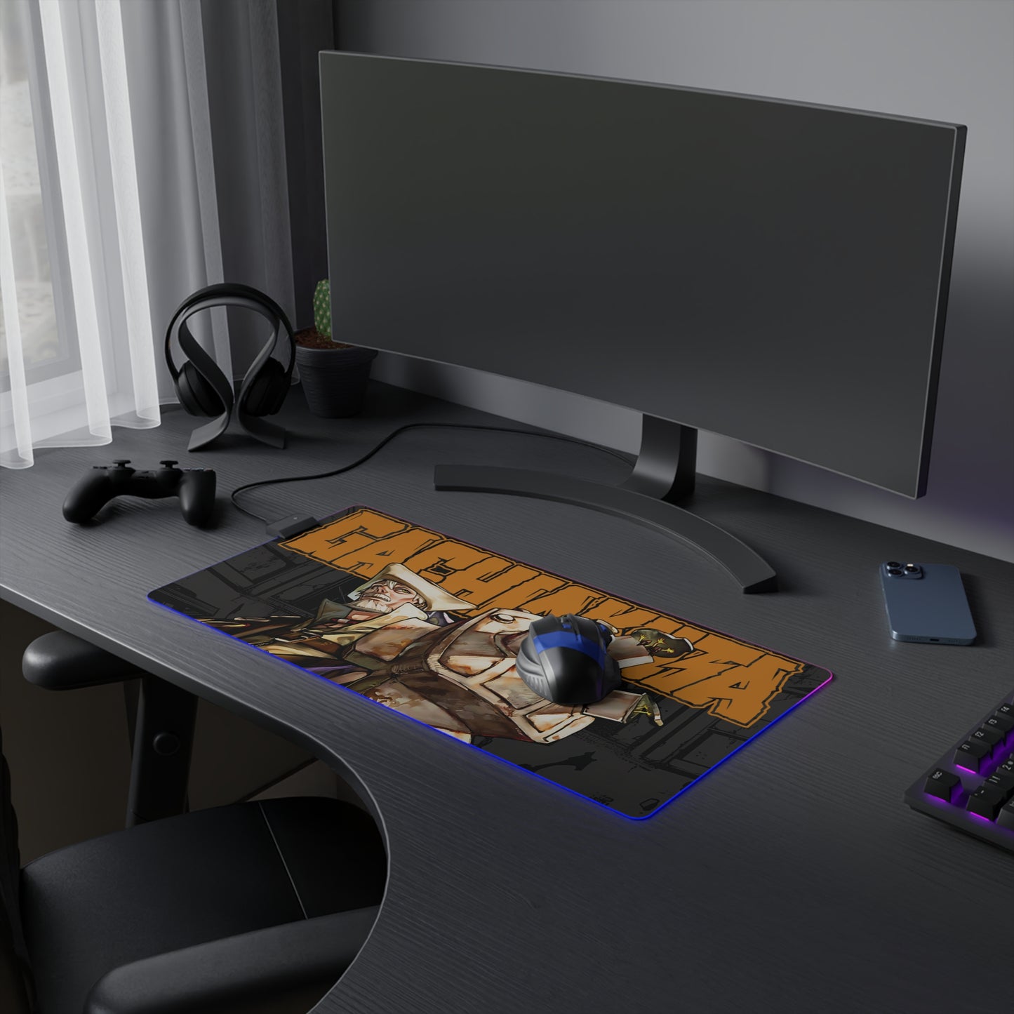 Bundus Begalkeit LED Gaming Mouse Pad | Anime-Inspired Desk Mat