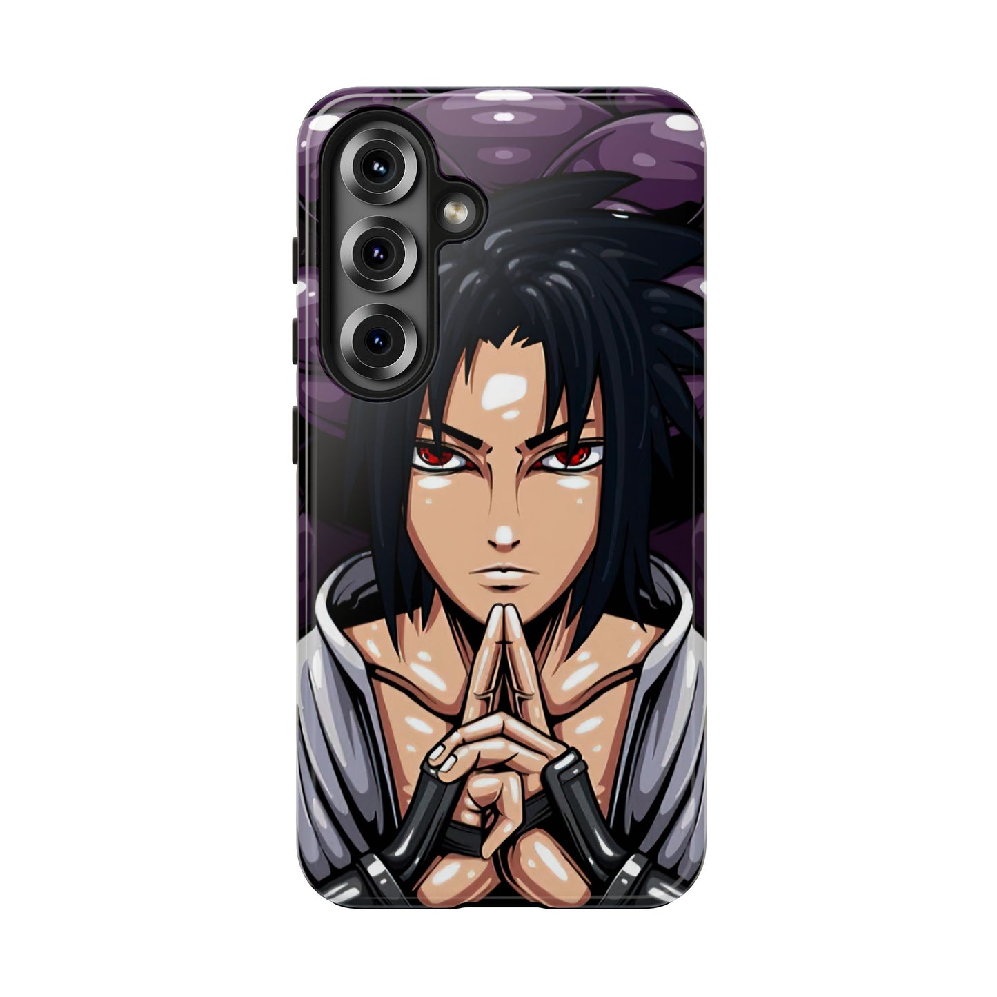 Sasuke Uchiha Mangekyo Sharingan Phone Case | Anime-Inspired Protective Case | Uchiha iPhone & Samsung Cover | Otaku Manga Case