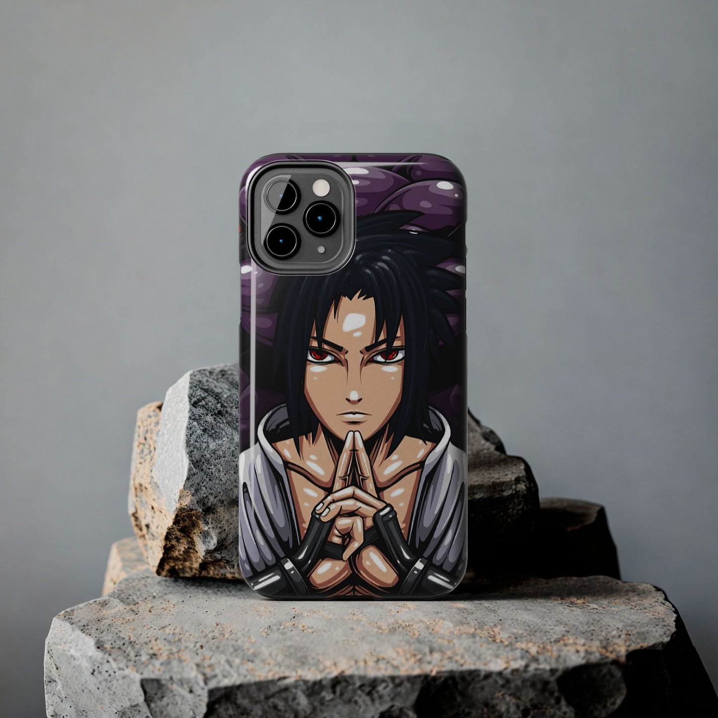 Sasuke Uchiha Mangekyo Sharingan Phone Case | Anime-Inspired Protective Case | Uchiha iPhone & Samsung Cover | Otaku Manga Case