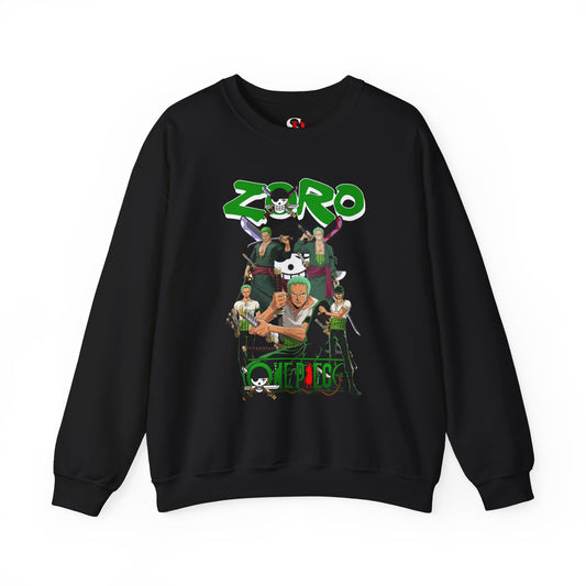 Zoro “King of Swords” Unisex Heavy Crewneck | One Piece Streetwear Sweatshirt