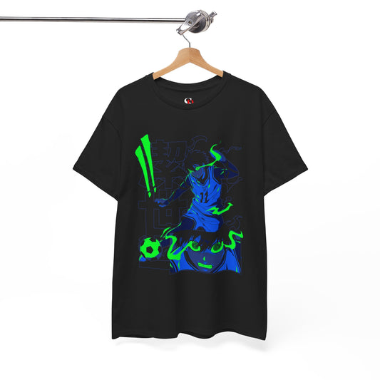 Yoichi Isagi Unisex Heavy Cotton T-Shirt | Blue Lock Soccer Anime Streetwear Tee