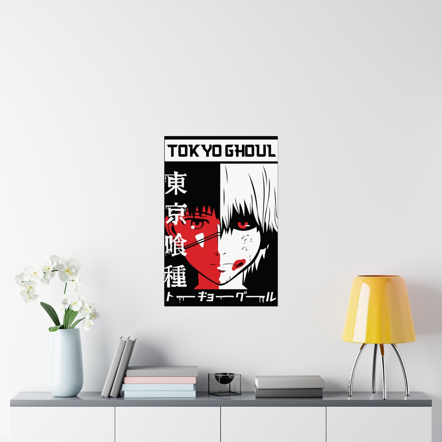 Ken Kaneki Matte Vertical Poster | Tokyo Ghoul Anime Wall Art