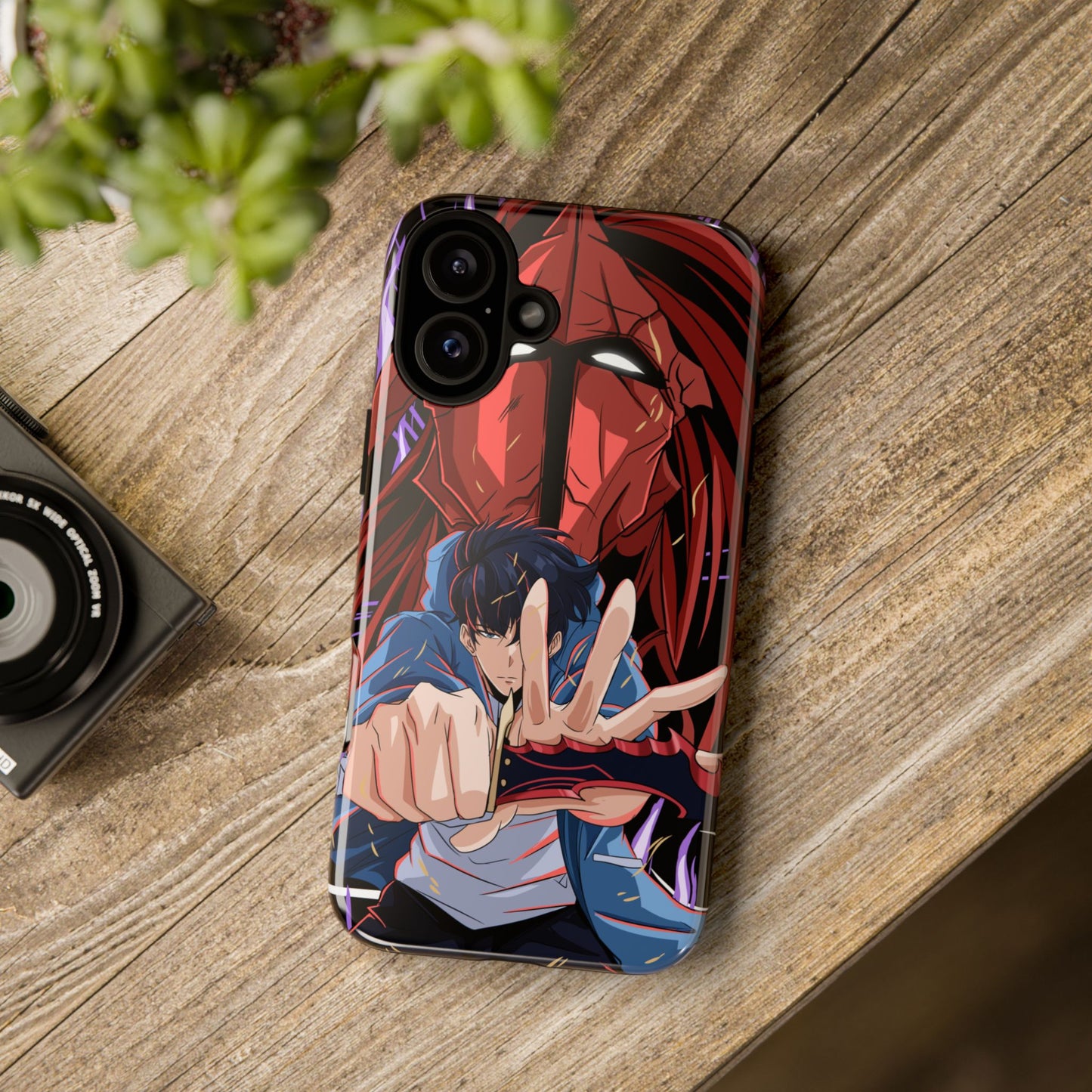 Sung Jin-Woo Igris’ Command Double Layered Phone Case | Shadow Army Anime-Inspired Protective Case for iPhone & Samsung