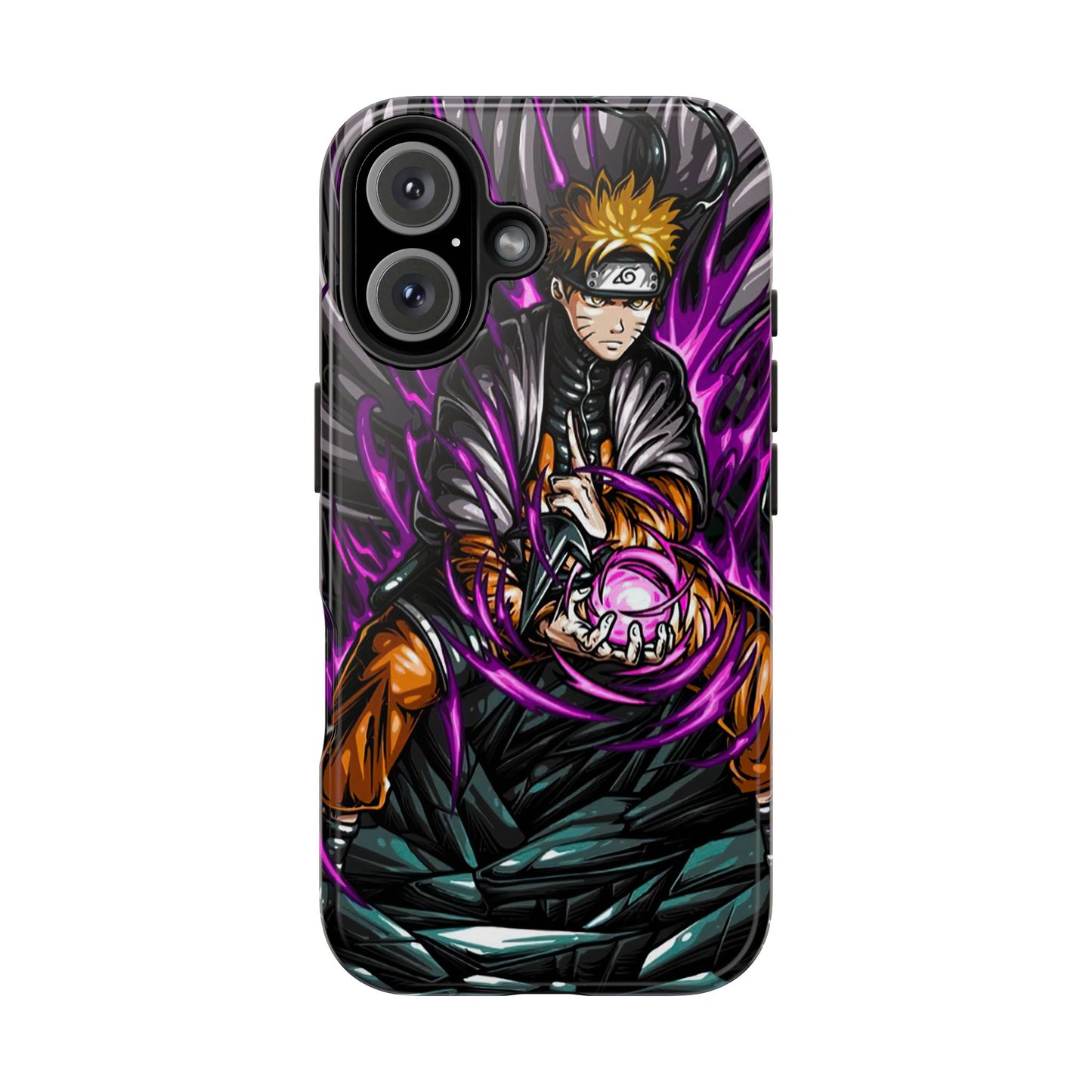 Rasengan Revenant Phone Case | Anime-Inspired Protective Case | Dark Shinobi iPhone & Samsung Cover | Otaku Manga Case