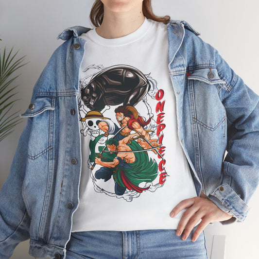 Zoro And Luffy Duo Unisex Heavy Cotton T-Shirt