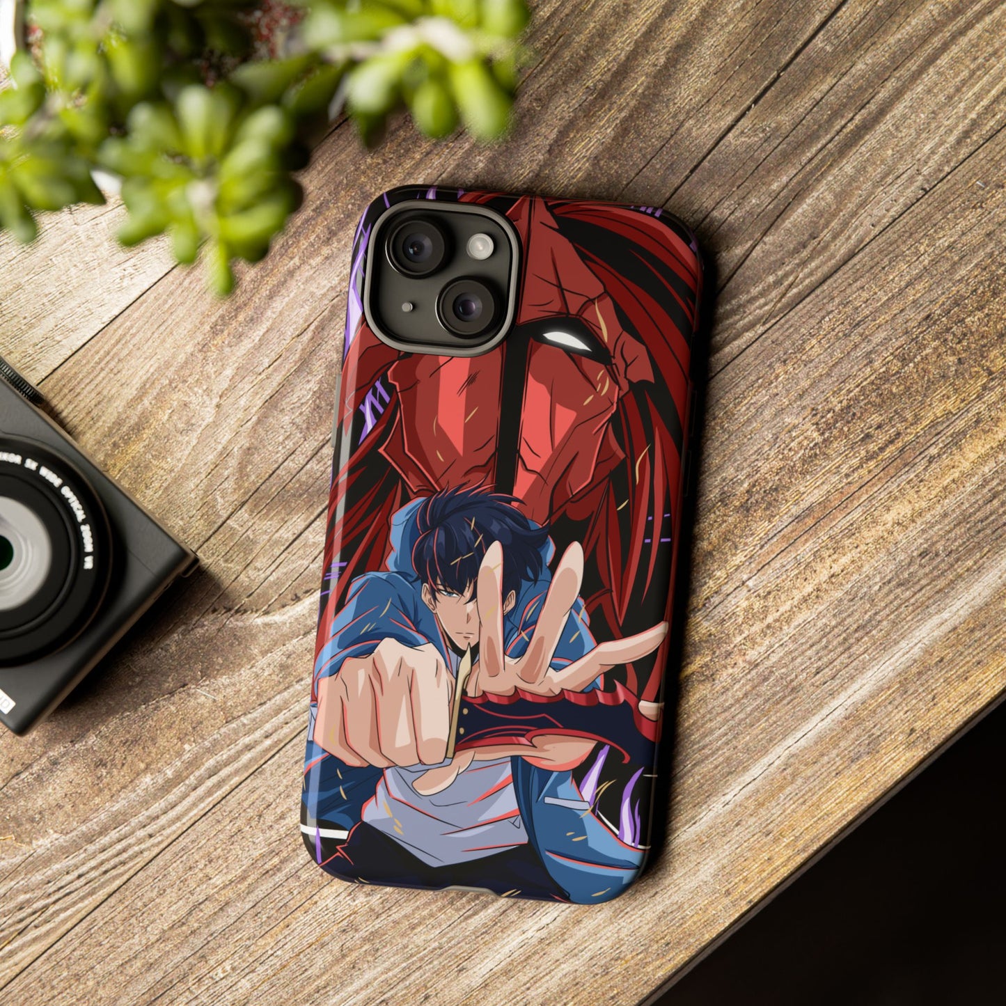 Sung Jin-Woo Igris’ Command Double Layered Phone Case | Shadow Army Anime-Inspired Protective Case for iPhone & Samsung