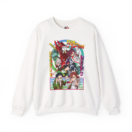 Okarun x Momo Unisex Heavy Crewneck | Dandadan Anime Streetwear Sweatshirt