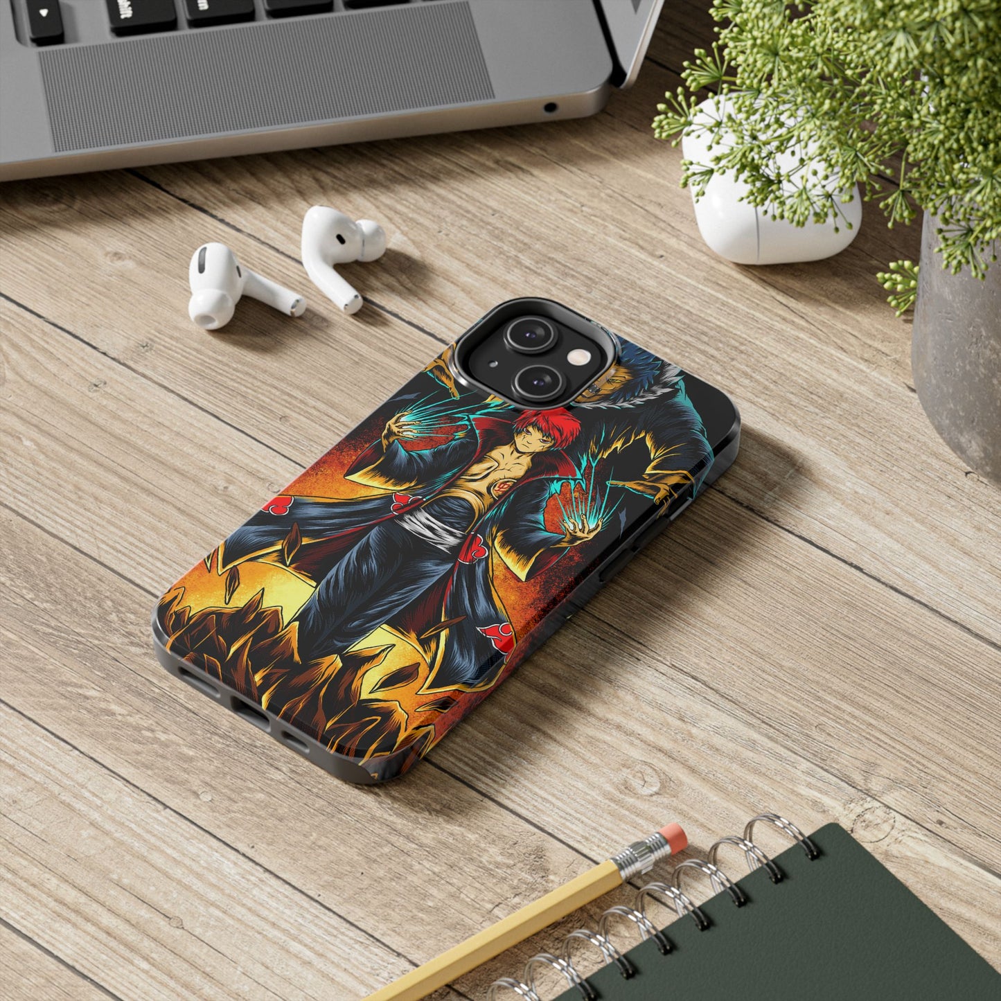 Puppet Master Sasori Phone Case | Akatsuki Anime-Inspired Protective Case | Red Sand Villain iPhone & Samsung Cover | Otaku Manga Case