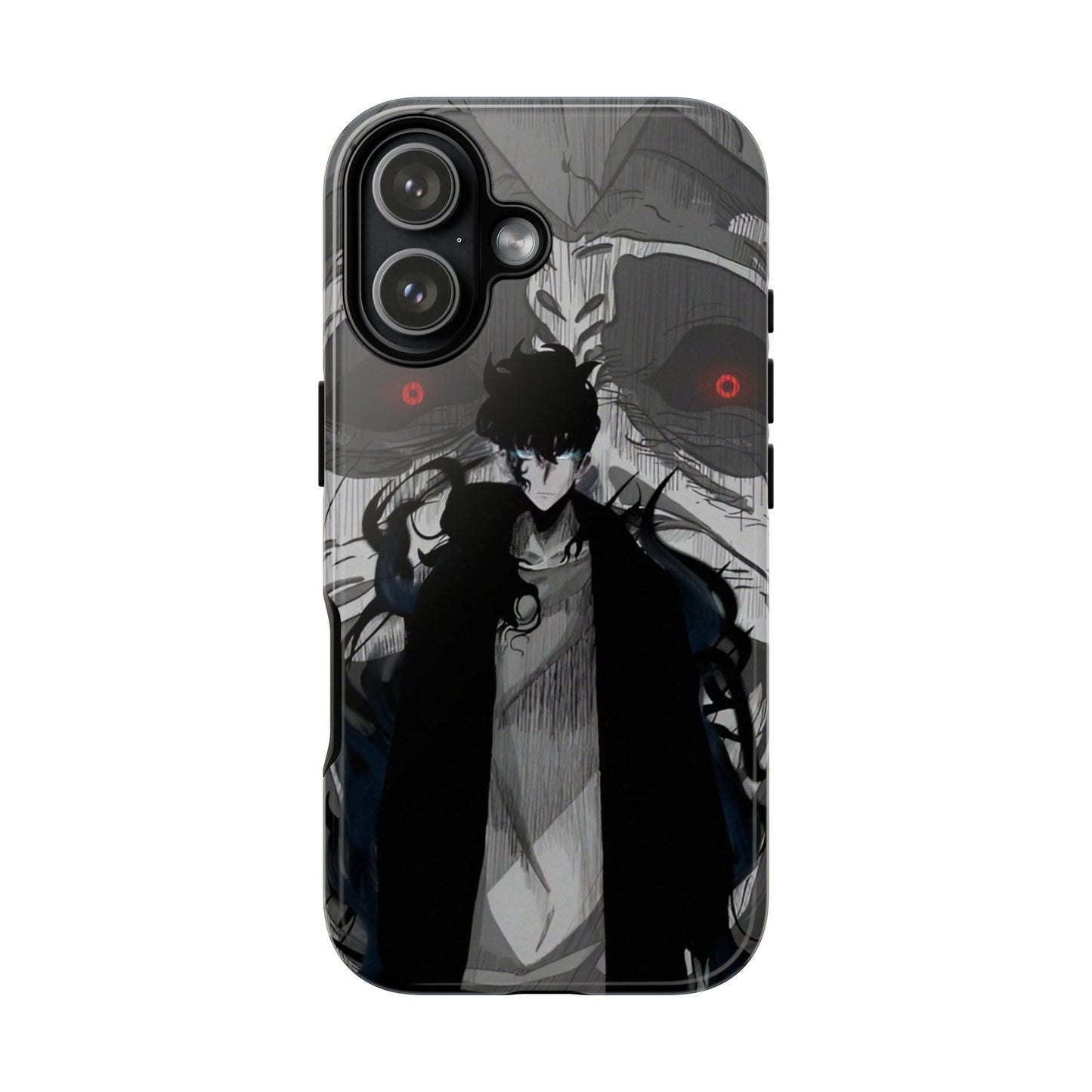 Sung Jin-Woo Monarch’s Rise Double Layered Phone Case | Shadow Monarch Anime-Inspired Protective Case for iPhone & Samsung