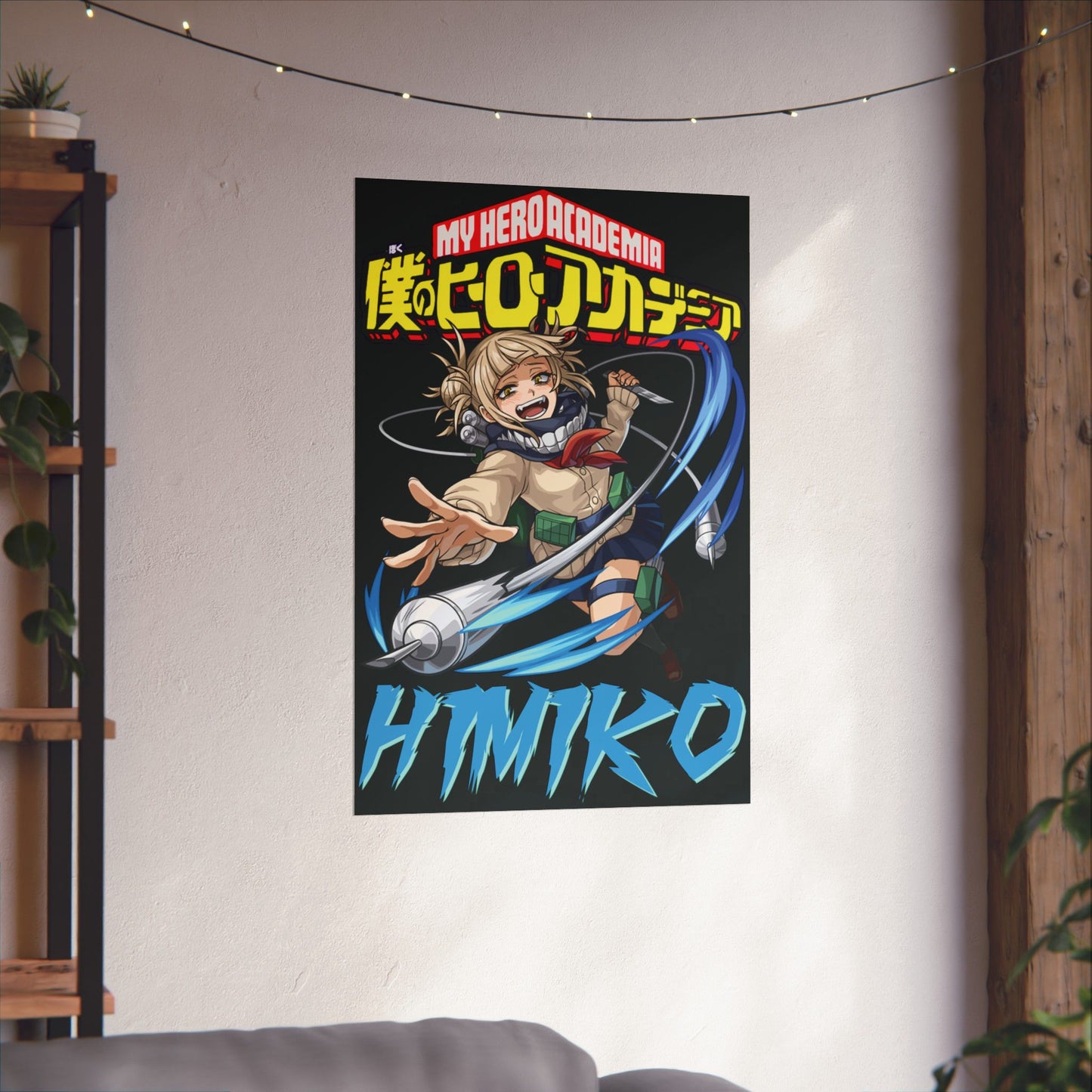 Himiko Toga Vertical Matte Poster | Anime-Inspired Wall Art | Villain Room Decor