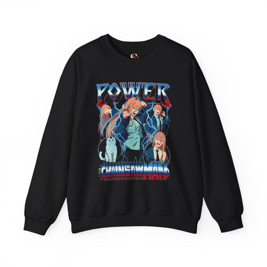 Blood Fiend Power II Unisex Heavy Blend Crewneck Sweatshirt | Chainsaw Man Anime Pullover