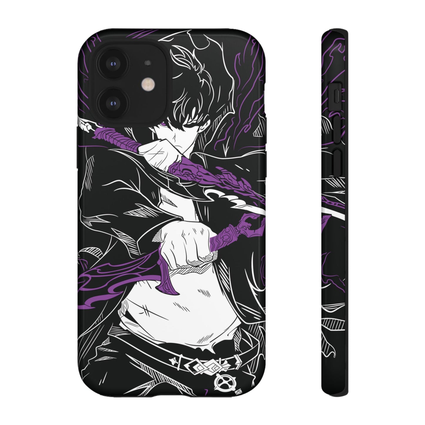 Sung Jinwoo Twin Daggers Double Layered Phone Case | Shadow Assassin Anime-Inspired Protective Case for iPhone & Samsung