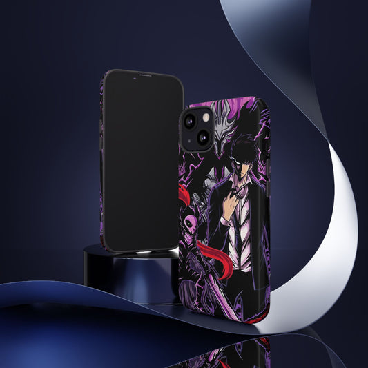 Sung Jinwoo Monarch’s Ascension Double Layered Phone Case | Anime-Inspired Protective Case | Shadow Monarch iPhone & Samsung Cover