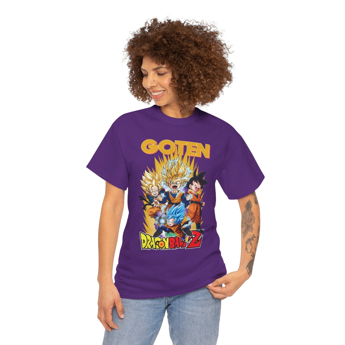 Goten “Next Gen Saiyan” Unisex Heavy Cotton T-Shirt | Dragon Ball Z Streetwear Tee