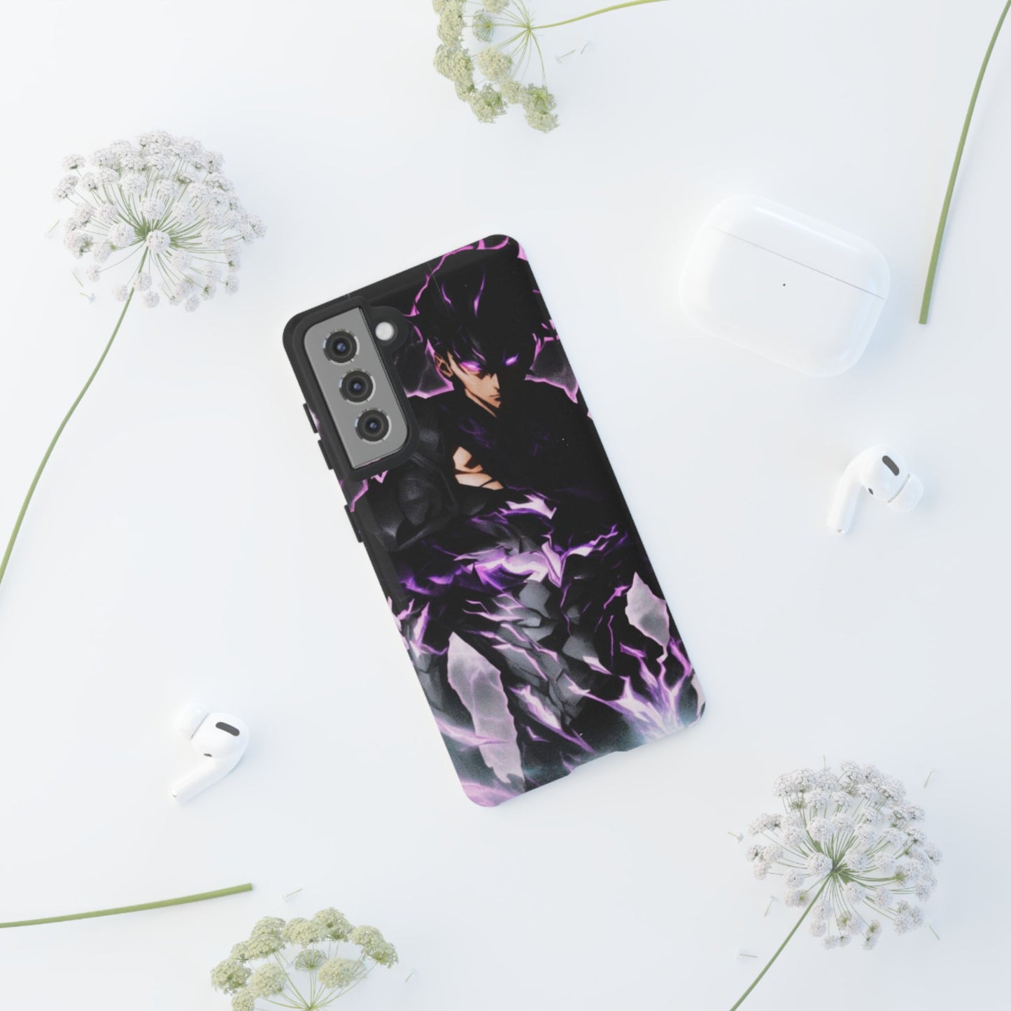 Sung Jin-Woo Shadow Monarch Awakening Double Layered Phone Case | Anime-Insired Protective Case for iPhone & Samsung